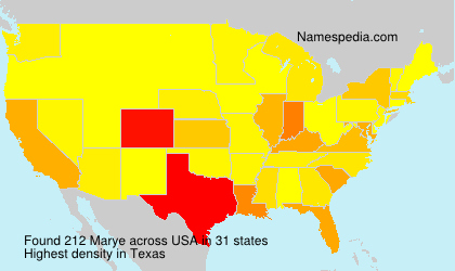 Surname Marye in USA Surname Marye in USA