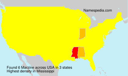 Surname Marzine in USA Surname Marzine in USA