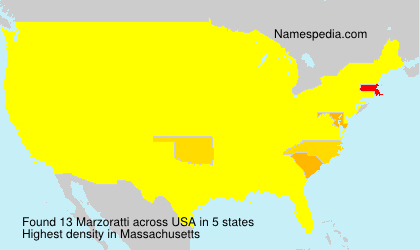 Surname Marzoratti in USA Surname Marzoratti in USA