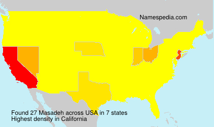 Surname Masadeh in USA Surname Masadeh in USA