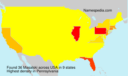 Surname Masalski in USA Surname Masalski in USA
