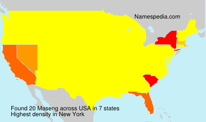 Surname Maseng in USA Surname Maseng in USA
