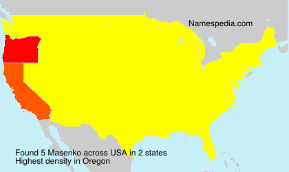 Surname Masenko in USA Surname Masenko in USA