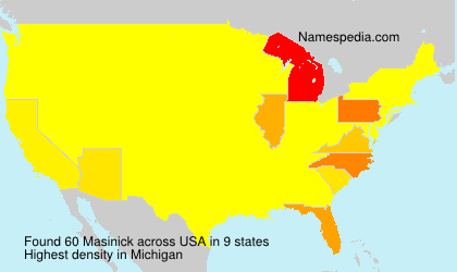 Surname Masinick in USA Surname Masinick in USA