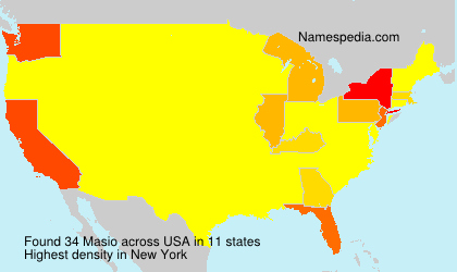 Surname Masio in USA Surname Masio in USA