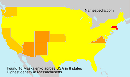 Surname Maskalenko in USA Surname Maskalenko in USA