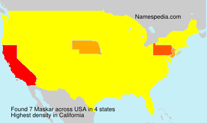 Surname Maskar in USA Surname Maskar in USA