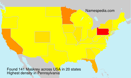 Surname Maskrey in USA Surname Maskrey in USA