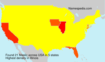 Surname Maslic in USA Surname Maslic in USA