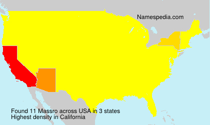 Surname Massro in USA