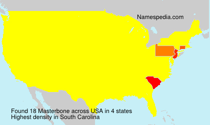 Surname Masterbone in USA Surname Masterbone in USA
