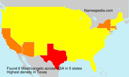 Surname Mastroangelo in USA Surname Mastroangelo in USA