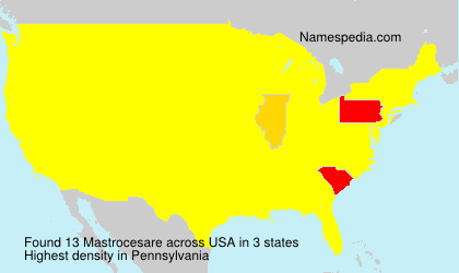 Surname Mastrocesare in USA Surname Mastrocesare in USA