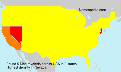Surname Mastrovalerio in USA Surname Mastrovalerio in USA