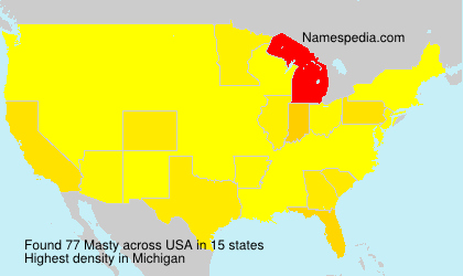 Surname Masty in USA
