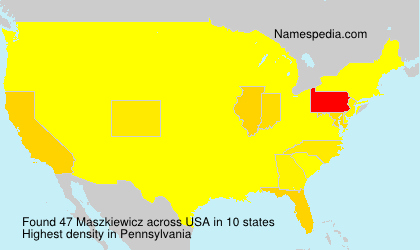 Surname Maszkiewicz in USA Surname Maszkiewicz in USA