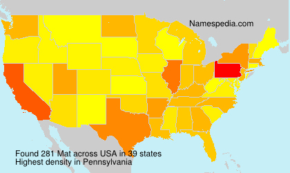 Surname Mat in USA Surname Mat in USA