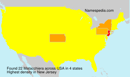 Surname Matacchiera in USA Surname Matacchiera in USA