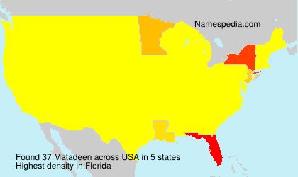 Surname Matadeen in USA Surname Matadeen in USA