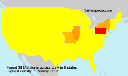 Surname Matalonis in USA Surname Matalonis in USA