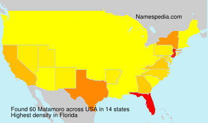 Surname Matamoro in USA Surname Matamoro in USA