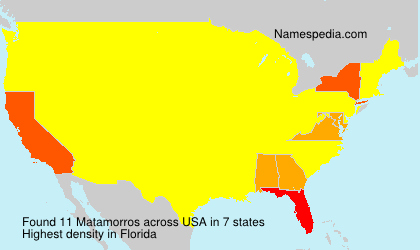 Surname Matamorros in USA Surname Matamorros in USA