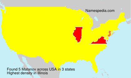 Surname Matanov in USA Surname Matanov in USA