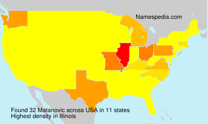 Surname Matanovic in USA Surname Matanovic in USA