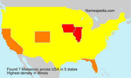 Surname Matasovic in USA Surname Matasovic in USA
