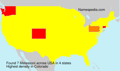 Surname Matassoni in USA Surname Matassoni in USA