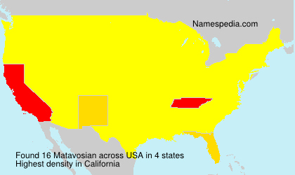 Surname Matavosian in USA Surname Matavosian in USA