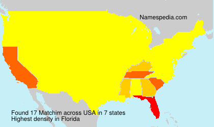 Surname Matchim in USA Surname Matchim in USA