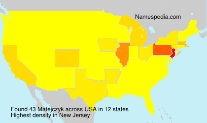 Surname Matejczyk in USA Surname Matejczyk in USA