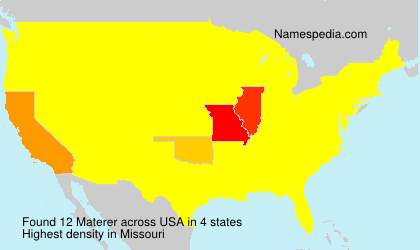 Surname Materer in USA Surname Materer in USA