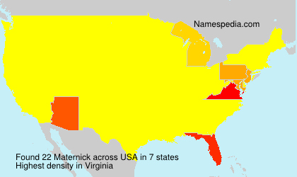 Surname Maternick in USA Surname Maternick in USA