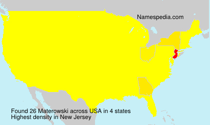 Surname Materowski in USA Surname Materowski in USA