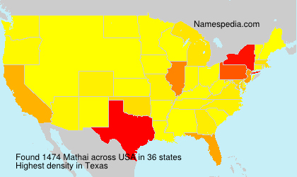 Surname Mathai in USA Surname Mathai in USA