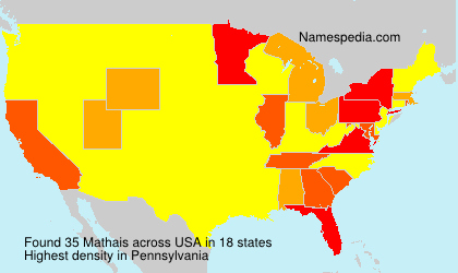 Surname Mathais in USA Surname Mathais in USA