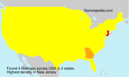 Surname Mathapo in USA Surname Mathapo in USA