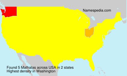 Surname Mathatas in USA Surname Mathatas in USA