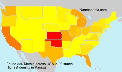Surname Mathia in USA Surname Mathia in USA