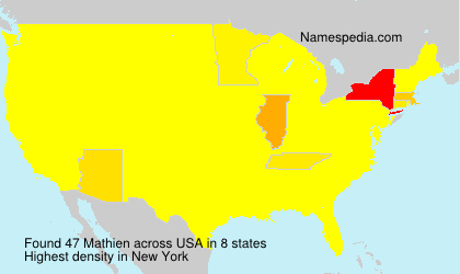 Surname Mathien in USA