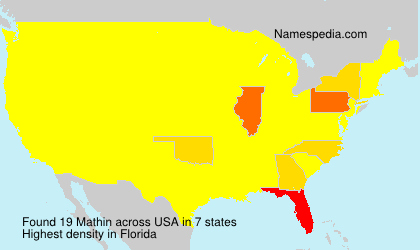 Surname Mathin in USA Surname Mathin in USA
