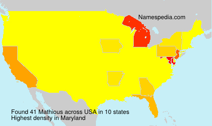 Surname Mathious in USA Surname Mathious in USA