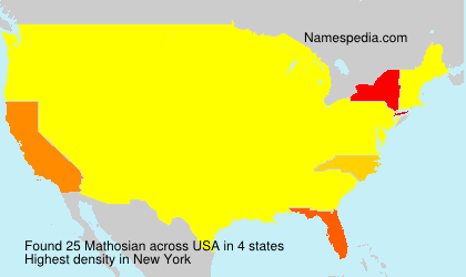 Surname Mathosian in USA Surname Mathosian in USA
