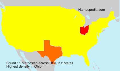Surname Mathoslah in USA Surname Mathoslah in USA
