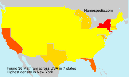Surname Mathrani in USA Surname Mathrani in USA