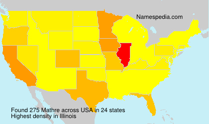 Surname Mathre in USA Surname Mathre in USA