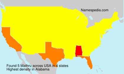 Surname Mathru in USA Surname Mathru in USA