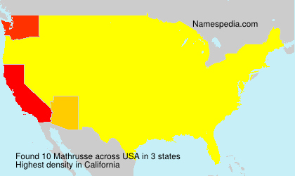 Surname Mathrusse in USA Surname Mathrusse in USA
